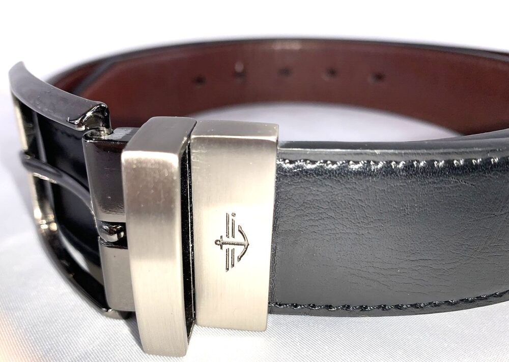 Docker's Men's Size 34/85 Belt  1 1/4 Inch Imitation Black Leather